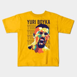 Yuri Boyka On WPAP Art Kids T-Shirt